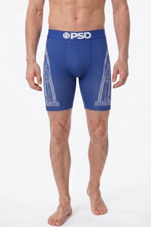 PSD, CONVICTION - Lange Boxershorts - blue/white