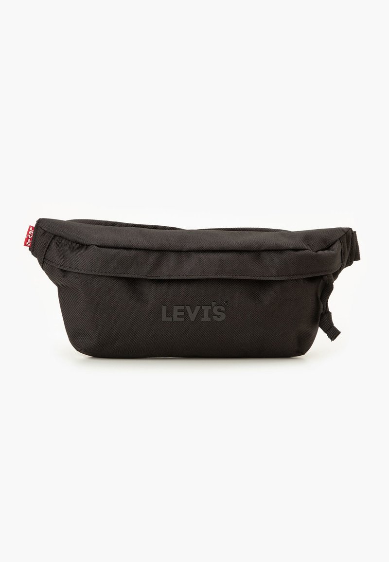 Levi's® SMALL BANANA SLING HEADLINE LOGO UNISEX - Diržinis krepšelis - regular black