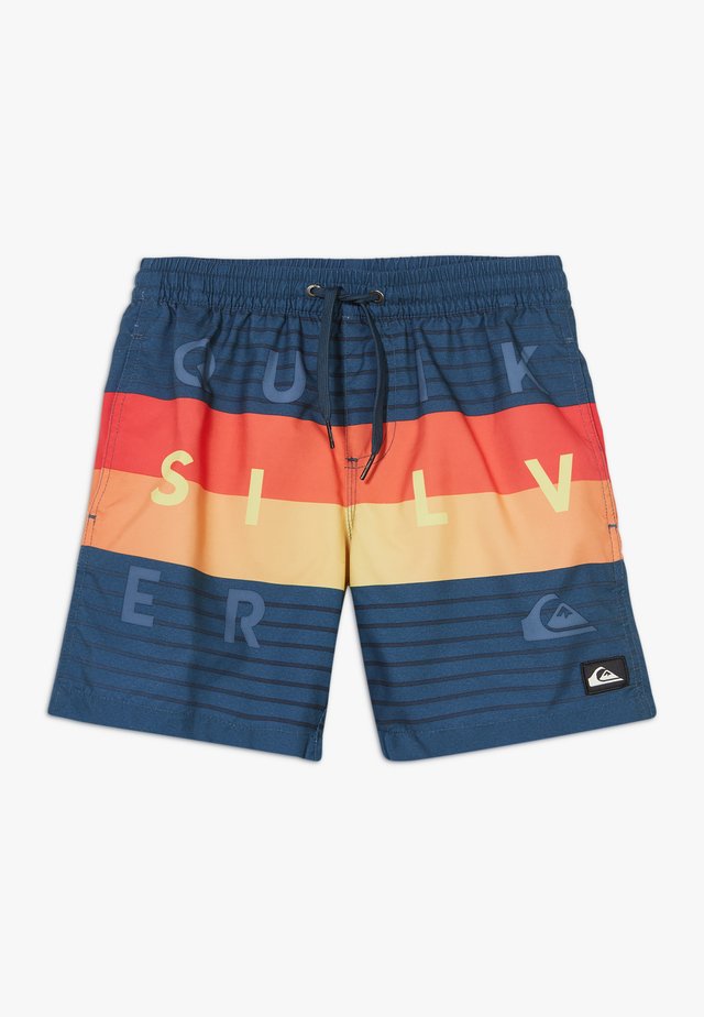 WORD BLOCK VOLLEY YOUTH - Swimming shorts - majolica blue