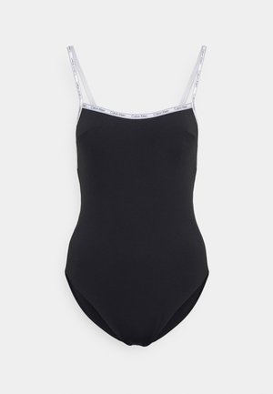 SQUARE NECK ONE PIECE - Costume da bagno - black