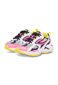 Fila RAY TRACER  - Laufschuh Straße - white/fila navy/sugar plum