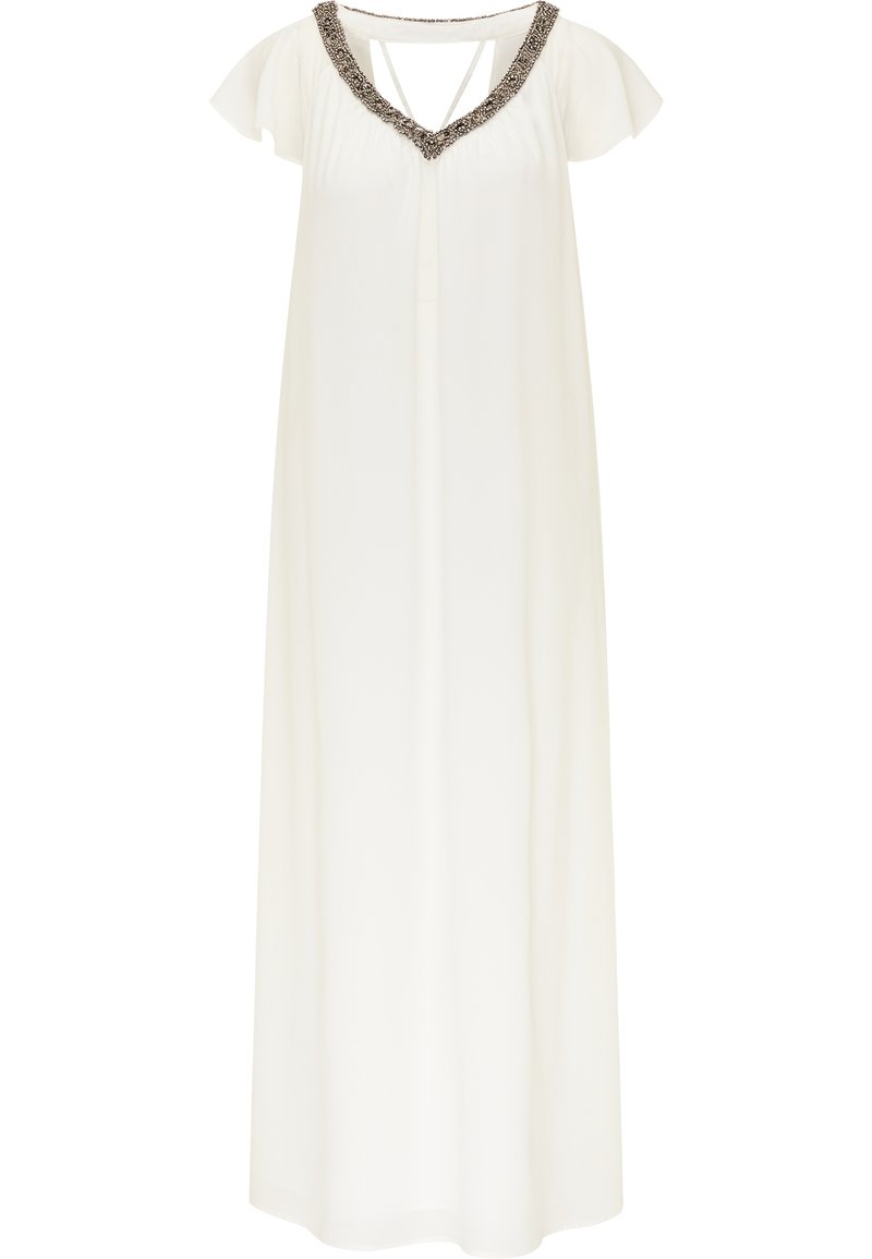 dreimaster Maxi-jurk wit