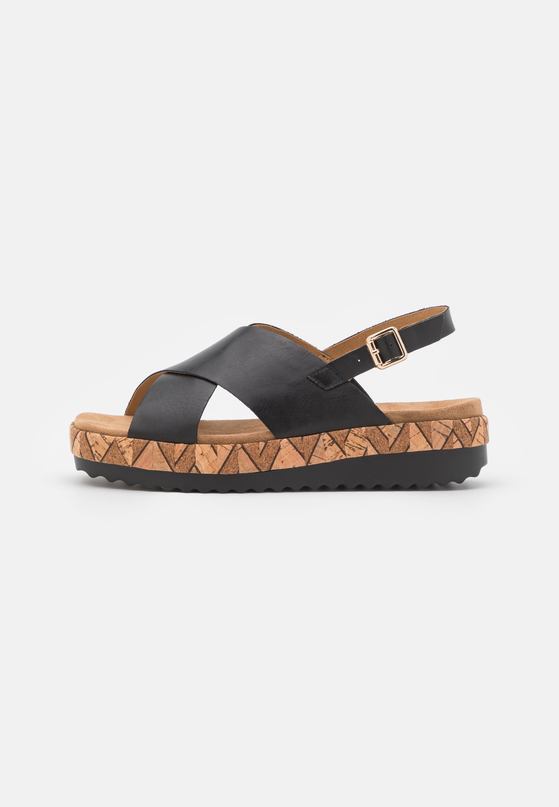 Caprice Sandalen met sleehak - black/zwart - Zalando.nl