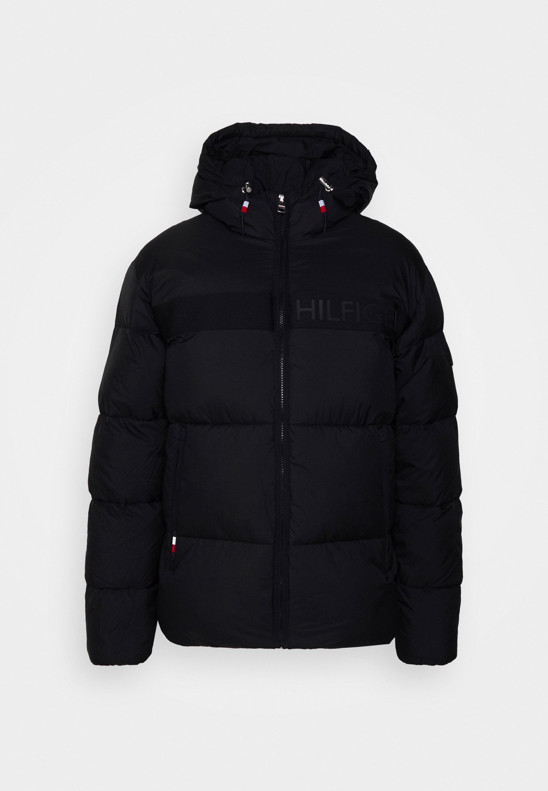 black puffer jacket tommy hilfiger