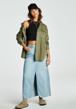 Next Užsagstoma palaidinė - khaki green
