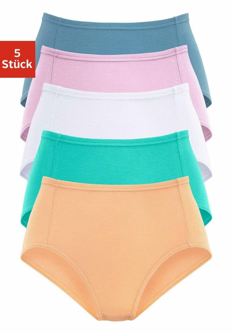 LASCANA 5 PACK - Kratke gaće - apricot /mint/weiß /flieder /hellblau