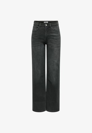 ONLY Petite, WIDE-FIT JEANS ONLJULLES STRAIGHT FIT JEANS - Jean droit - washed black