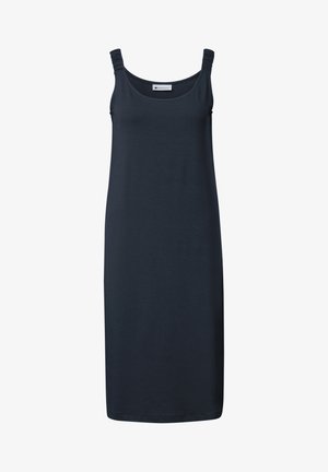 Street One, KNIELANGES KLEID MIT GERAFFTEN TRÄGERN - Žerzejové šaty - shadowed navy