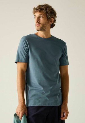 Regatta, REGATTA TAIT FREIZEIT T-SHIRT HERREN WHITE S - T-Shirt basic - china blue