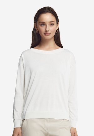 Falconeri, ROUND NECK - Striktrøje - White