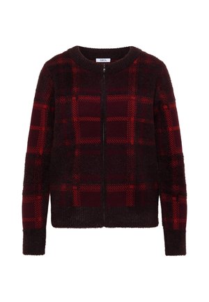 Cecil, FEDERGARN CARDIGAN MIT RUNDHALS - Gilet - red wine