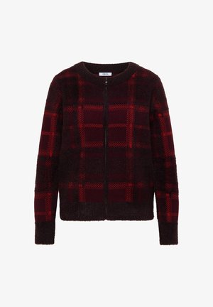 Cecil, FEDERGARN CARDIGAN MIT RUNDHALS - Gilet - red wine