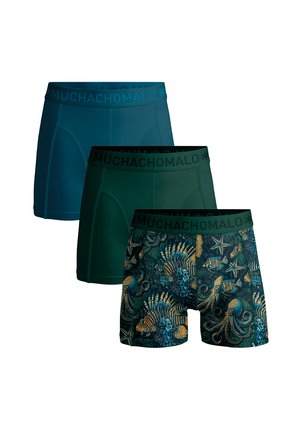 3-PACK - Krátke boxerky - print green blue