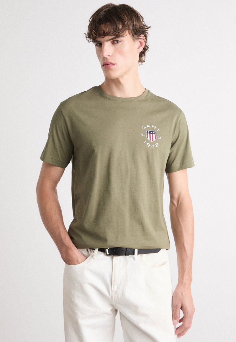 GANT - Camiseta básica - juniper green, Ampliar