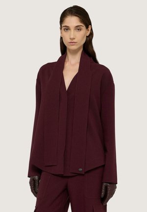 RELAXED FIT CON SCIARPA - Leichte Jacke - bordeaux