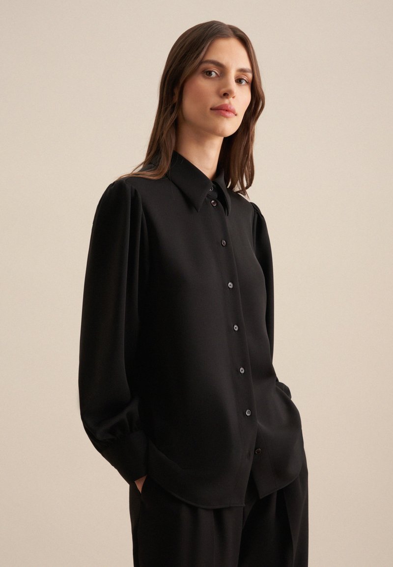 Seidensticker Overhemdblouse - black