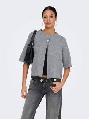 SUPER  - Cardigan - medium grey melange