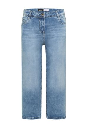 Cecil, 3/4 HIGH WAIST WIDE LEG JEANS IM SLIM FIT - Short en jean - light blue washed