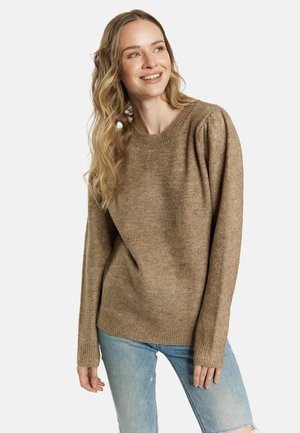 DreiMaster, DREIMASTER STRICKPULLOVER - Strickpullover - braun melange