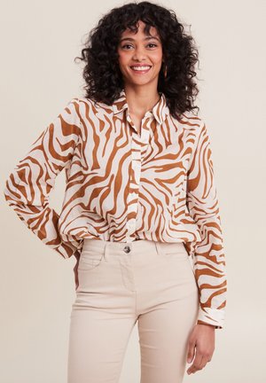 Button-down blouse - marron