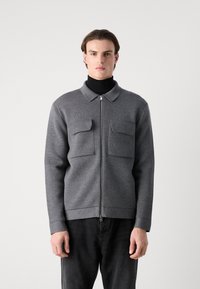 BOSS BELLOTTO - Adīta jaka - medium grey