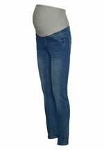 Jean De Grossesse Skinny Femme MAMA.LICIOUS Mlcilia - Taille Haute Élastique - Dark Blue