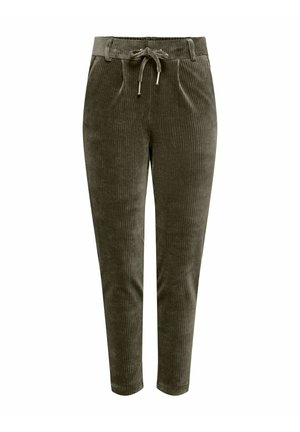 ONLY, TROUSERS ONLPOPTRASH-PING REGULAR FIT CORDUROY TROUSERS - Pantalon classique - khaki