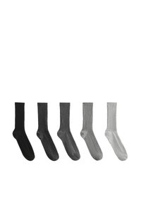 5 PAIRS - Socks - dark grey