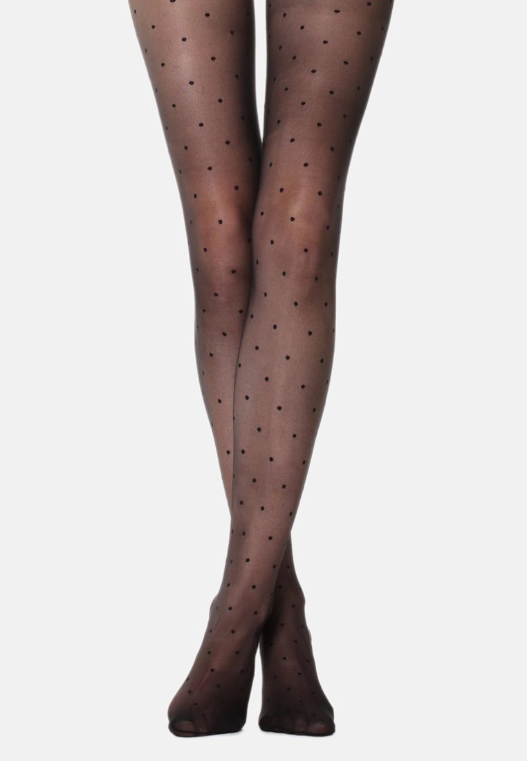 Calzedonia Collant - pois nero/nero - Zalando