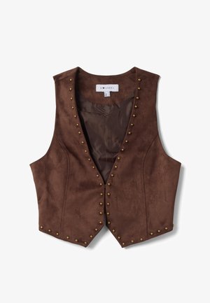 B.ANGEL, WAISTCOAT, REGULAR FIT - Bodywarmer - leather brown