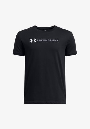 Under Armour, LOGO WORDMARK - Sport T-shirt - black white
