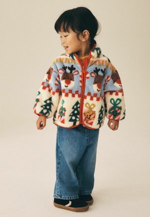 Next, CHRISTMAS SANTA ZIP THROUGH FLEECE - Jachetă din fleece - cream
