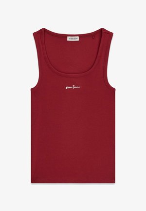 Guess Jeans, TANKTOP MIT GESTICKTEM LOGO - Débardeur - dunkelrot