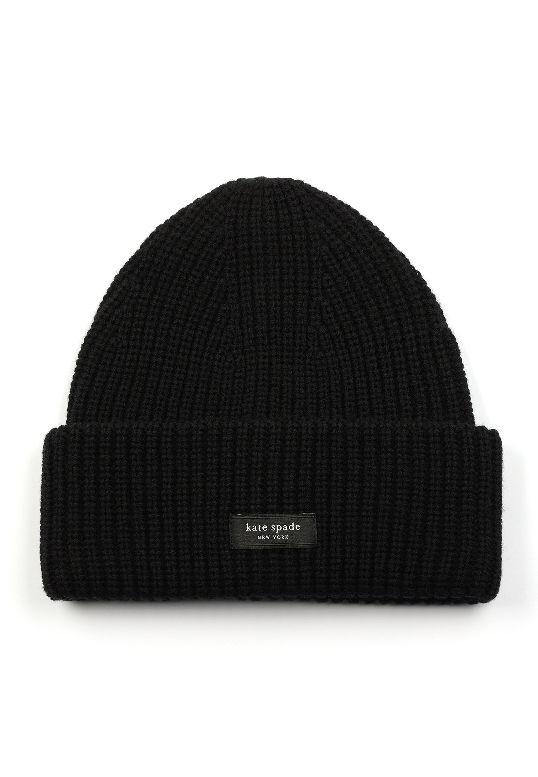 Kate Spade New York Black Knit‎ Beanie Spade Logo Hat NWT Kate Spade cat Beanie Hat NWT | Mercari main image 2