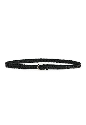 PLAITED - Braided belt - black