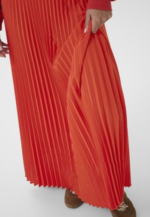 CRCHARLINE PLISSE - Faltenrock - orange