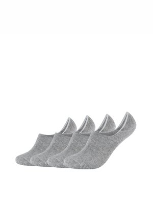 INVISIBLE LOW FOOTIES UNISEX 4 PACK - Socks - grey