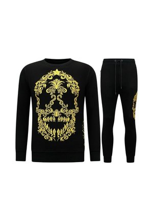 JOGGINGPAK - SKULL EMBROIDERY SET - Trainingspak - zwart