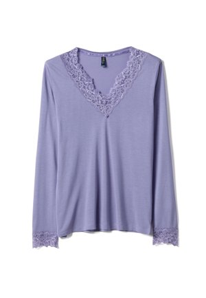 OVS, NIGHTSHIRT V NECK REGULAR FIT - Maglia del pigiama - lavender
