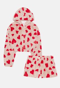 Even&Odd FLUFFY LOUNGEWEAR SET - Pizsama szett - pink,red