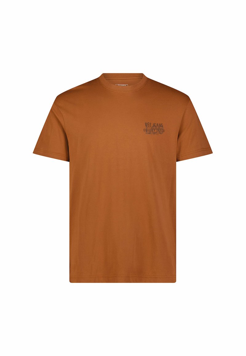 Lee T-shirt print lichtbruin