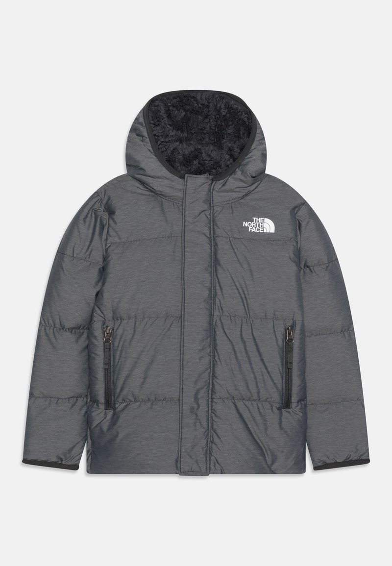 The North Face KID HOODED UNISEX - Down jacket - medium grey heather/mottled grey - Zalando.ie