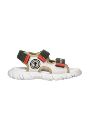 Bikkembergs SANDALI SPORTIVI CON DOPPIO VELCRO E DETTAGLI A CONTRASTO - Sandali da trekking - bianco