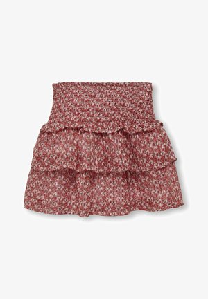 ONLY GIRLS GESMOKTER - A-lijn rok - pink lady