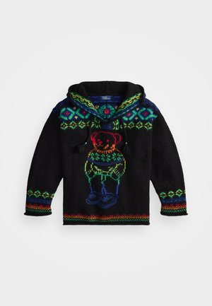 POLO BEAR WOOL HOODED SWEATER - Pulóver - black multi