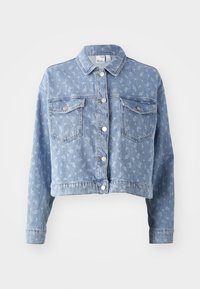VMCECILLA FLOWER JACKET - Jeansjakke - medium blue denim