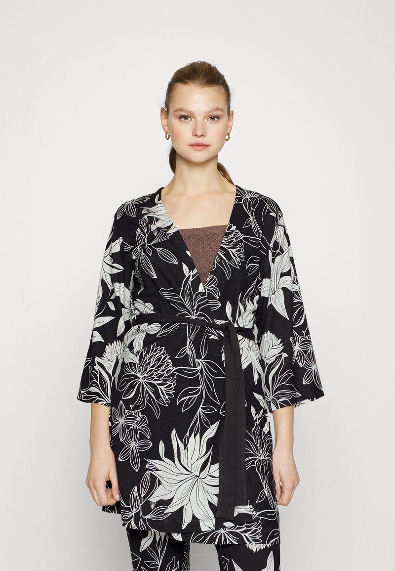 LASCANA KIMONO Dressing gown black/black Zalando.ie