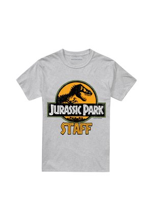 Universal Studios, JURASSIC PARK PARK STAFF - Print T-shirt - mottled light grey