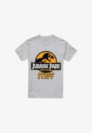 Universal Studios, JURASSIC PARK PARK STAFF - Print T-shirt - mottled light grey