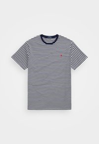 STRIPED JERSEY T-SHIRT - Print T-shirt - deckwash white/newport navy